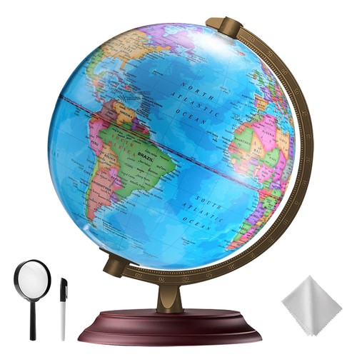 Illuminated world globe - illuminated, for